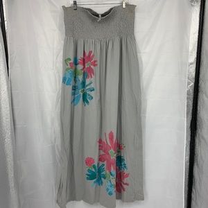 Old Navy Dresses - 🍩 Old Navy Size XXL Gray Floral Print Dress Old Navy Dresses - 🍩 Old Navy Size XXL Gray Floral Print Dress